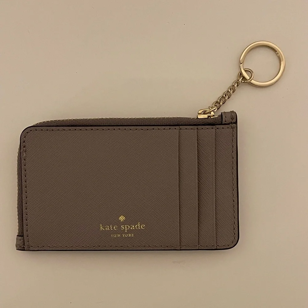 Kate Spade Owl Poppy Star Bright Cityscape Keychain Cardholder Wallet - Picture 4 of 5